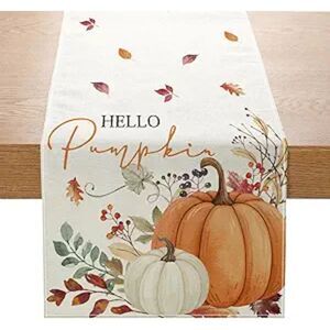 2 Fall Hello Pumpkin Table RunnerS 13x72, 10H-166H007